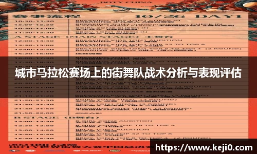 城市马拉松赛场上的街舞队战术分析与表现评估